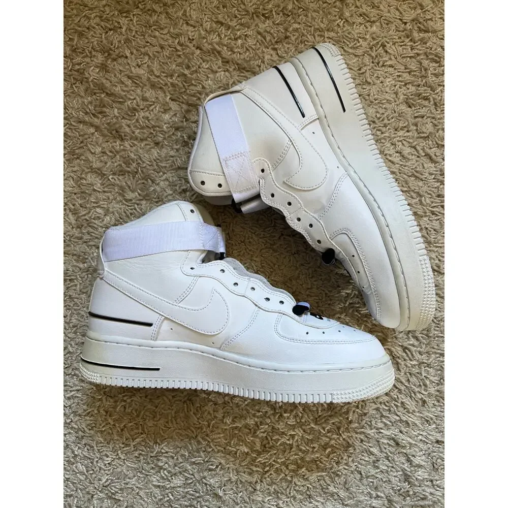 Nike Air Force 1 High LV8 Triple White Size 6 Youth Small